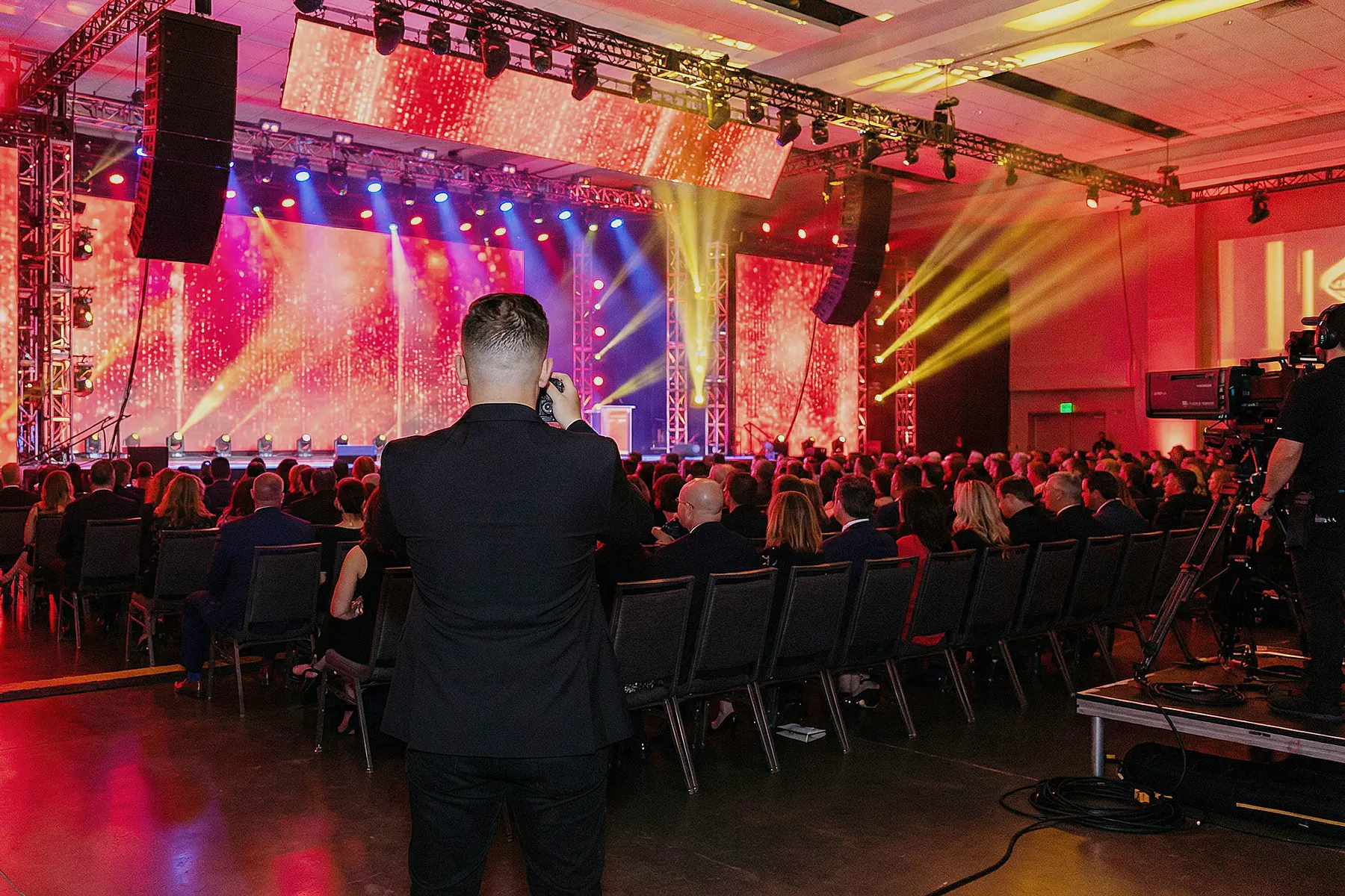 Corporate event photographer working during a Washington DC conference program