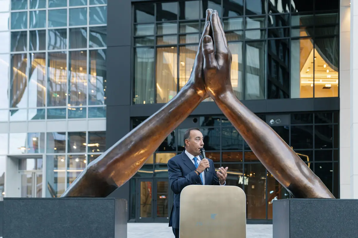 VIP handshake moment captured at a corporate event in Washington DC
