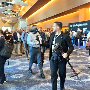 Luis Rivas District Pixel videographer at CleanPower 2025 Phoenix Arizona
