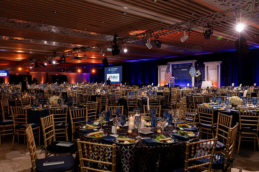 Formal corporate gala ballroom at The Westin Washington DC — District Pixel