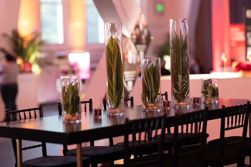Table detail at University of Maryland gala dinner — District Pixel