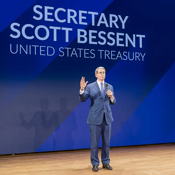 Treasury Secretary Scott Bessent at the Treasury Department DC photographed by District Pixel