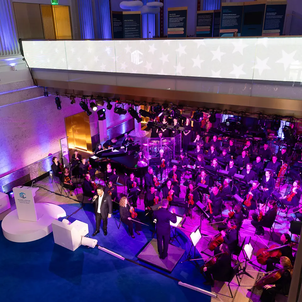 American Dream Orchestra milken institute event performance at the Milken Institute inauguration gala in Washington, DC