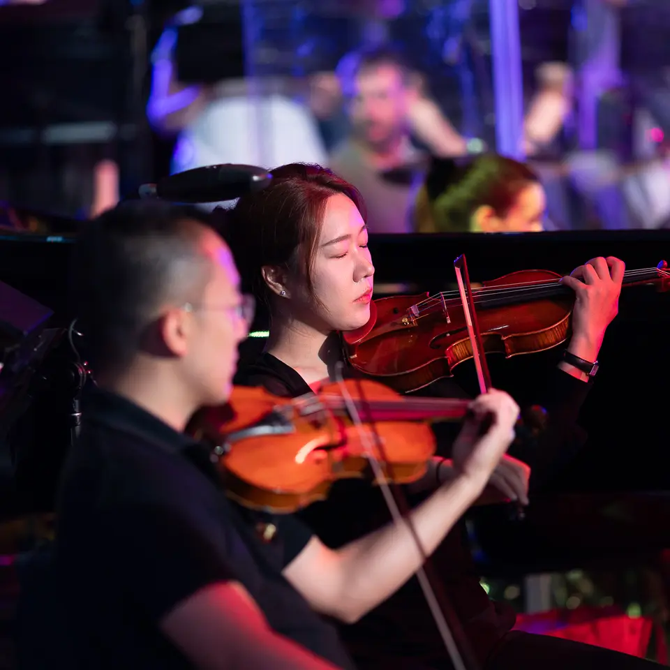 American Dream Orchestra milken institute gala stage at the Milken Institute inauguration gala in Washington, DC