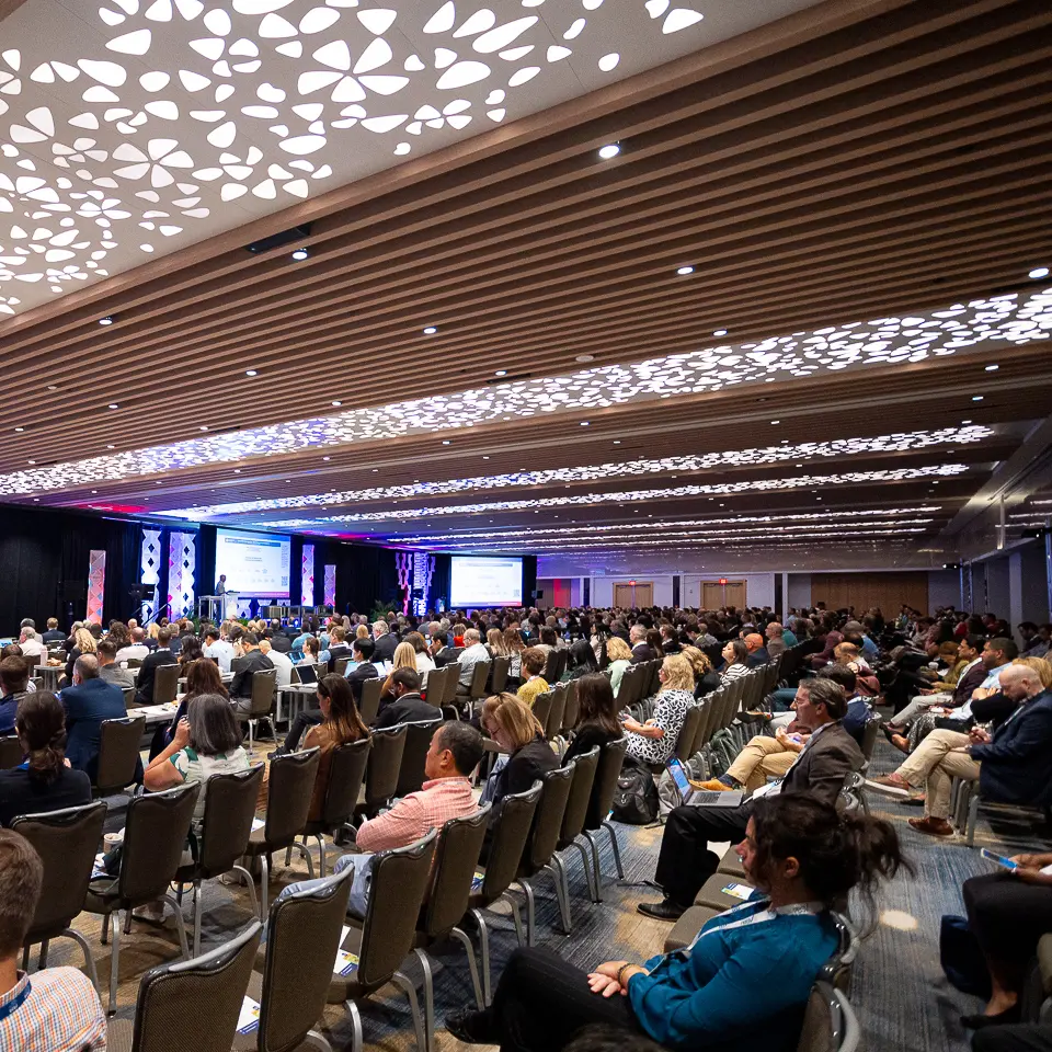 Large audience attending a general session at the FDA-PDA Annual Conference in Washington, DC